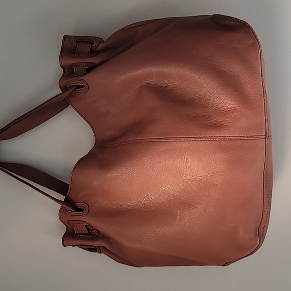 NWOT Old Navy Brown Leather Tote Bag - Picture 3 of 12